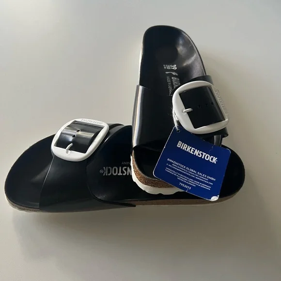 Birkenstock Black Slide Sandals - Picture 3 of 3